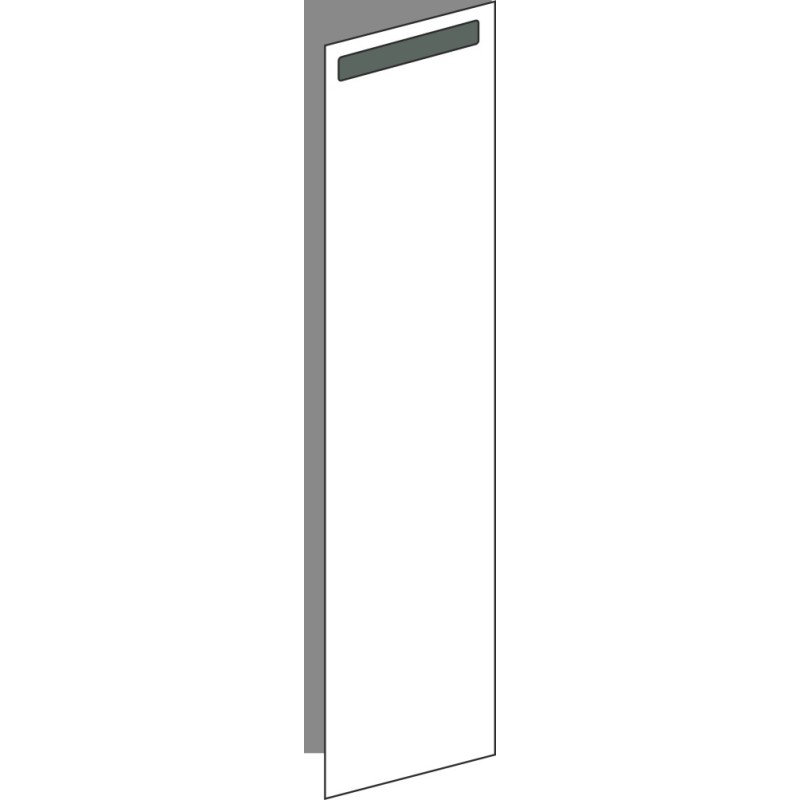 Tür 20x80 rechts, für Unterschränke oder Hochschränke (Griff Oben), ONE_LINE VERDE COMMODORO
