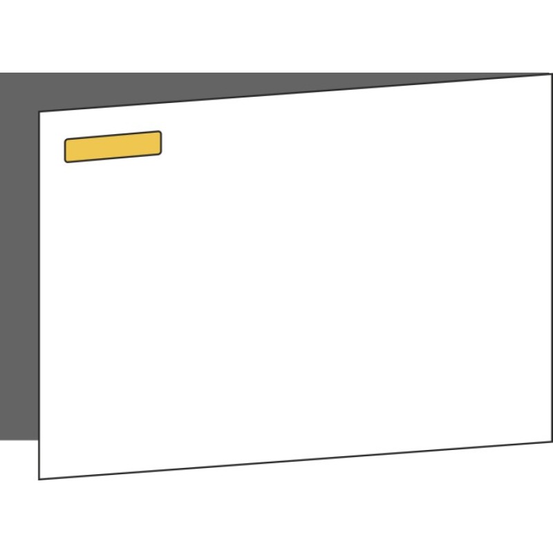 Tür 60x40 rechts, für Unterschränke oder Hochschränke (Griff Oben), ONE GOLD