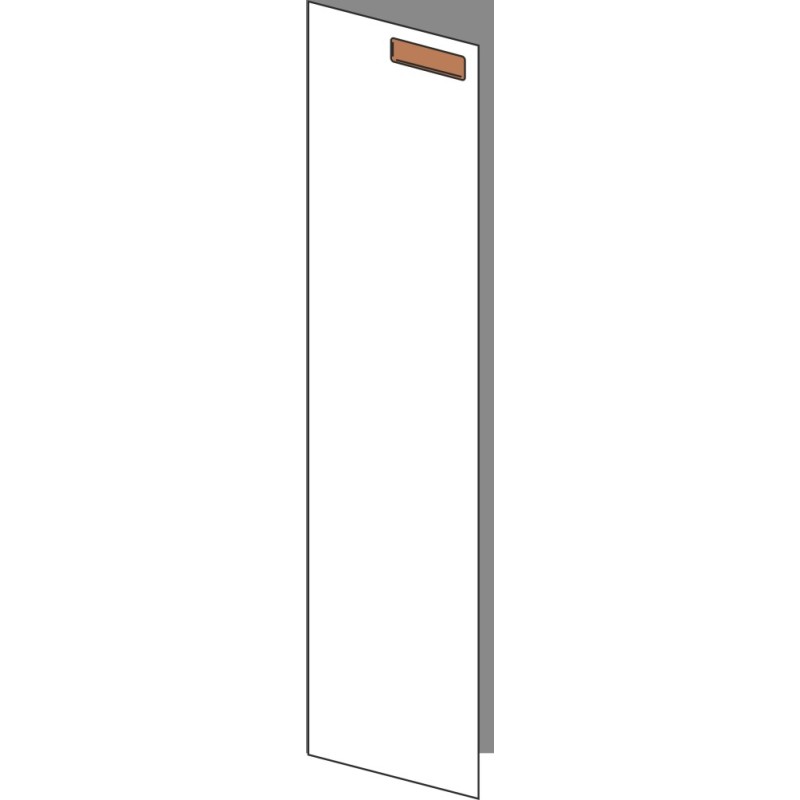 Tür 20x80 links, für Unterschränke oder Hochschränke (Griff Oben), ONE COPPER