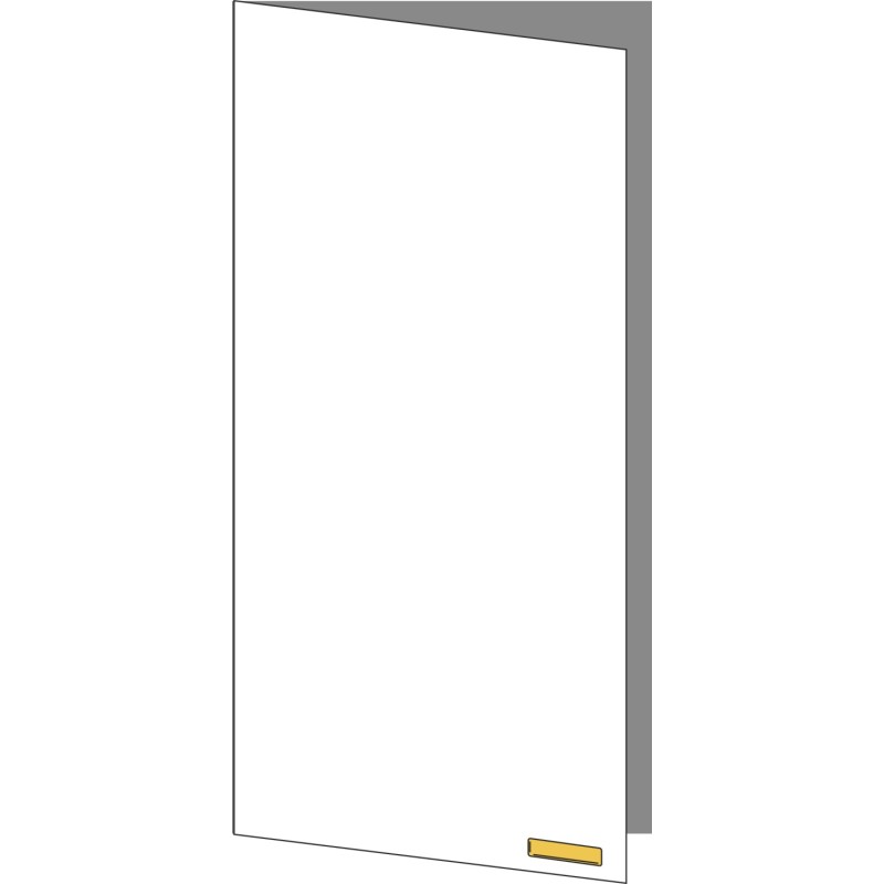 Tür 60x120 links, für Oberschränke oder Hochschränke (Griff Unten), ONE GOLD
