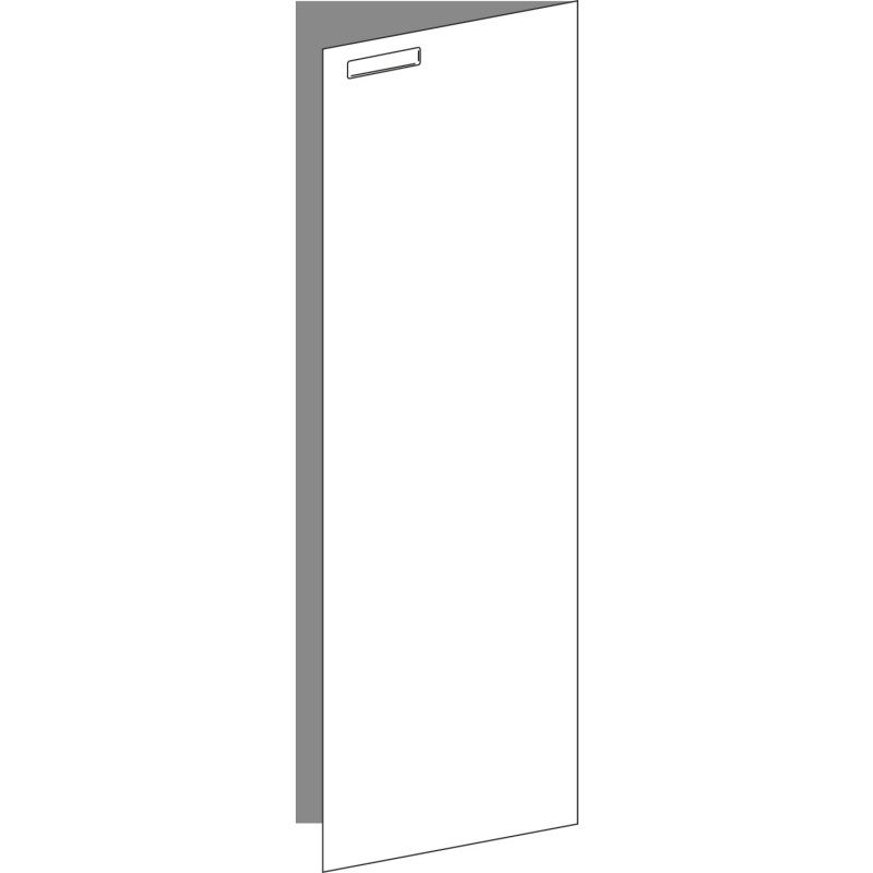 Tür 40x120 rechts, für Unterschränke oder Hochschränke (Griff Oben), ONE MONO