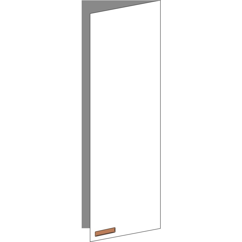 Tür 40x120 rechts, für Oberschränke oder Hochschränke (Griff Unten), ONE COPPER