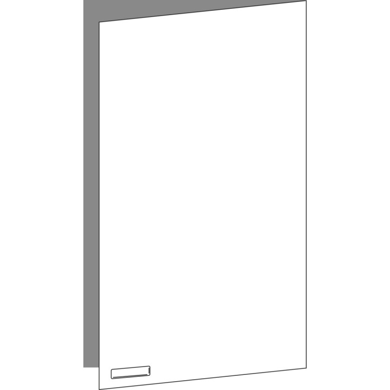 Tür 60x100 rechts, für Oberschränke oder Hochschränke (Griff Unten), ONE MONO