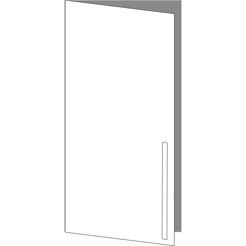 Tür 60x120 links, für Oberschränke oder Hochschränke (Griff Unten), ONE_LINE MONO