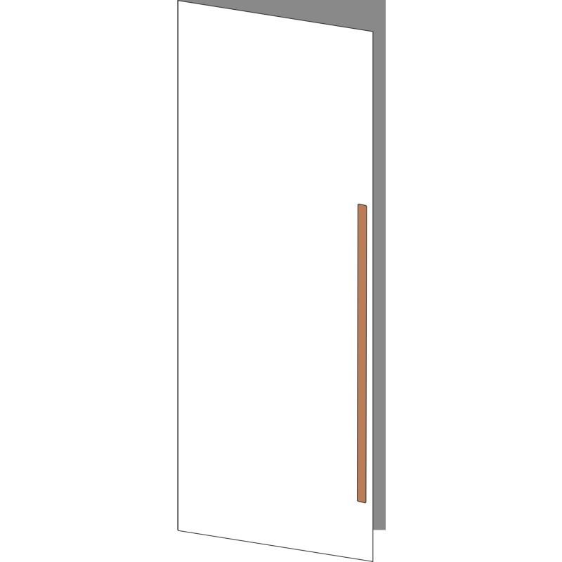 Tür 60x200 links, für Oberschränke oder Hochschränke (Griff Unten), ONE_LINE COPPER
