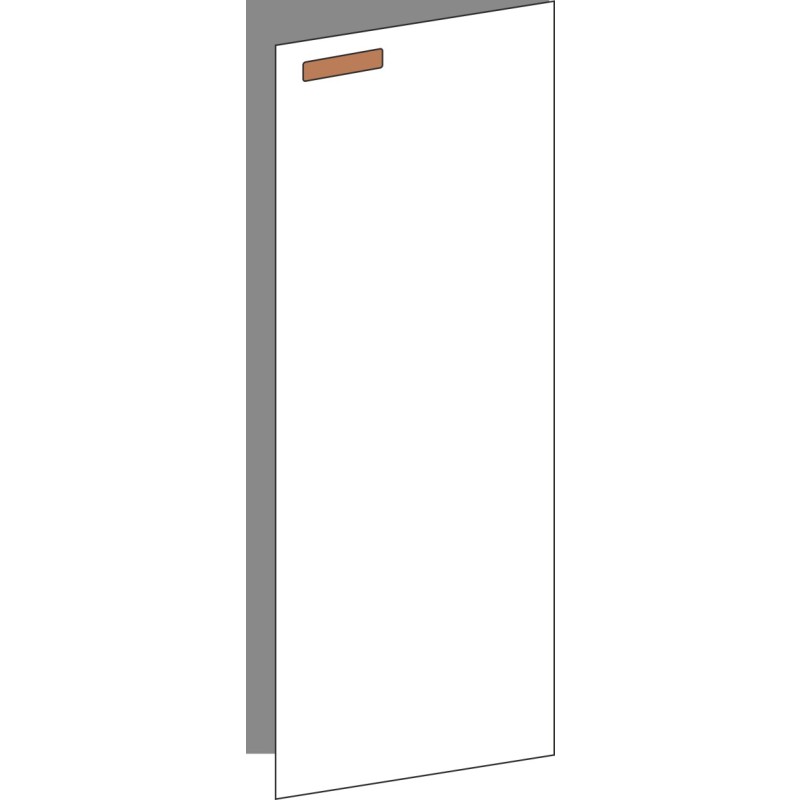 Tür 40x100 rechts, für Unterschränke oder Hochschränke (Griff Oben), ONE COPPER