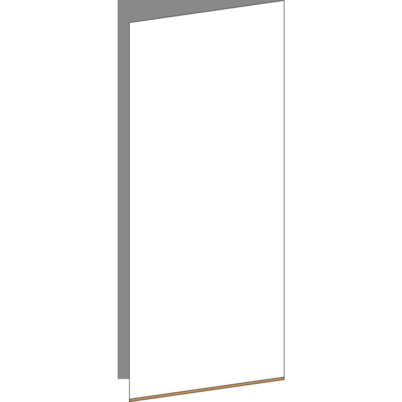 Tür 60x140 rechts, für Oberschränke oder Hochschränke (Griff Unten), OAK
