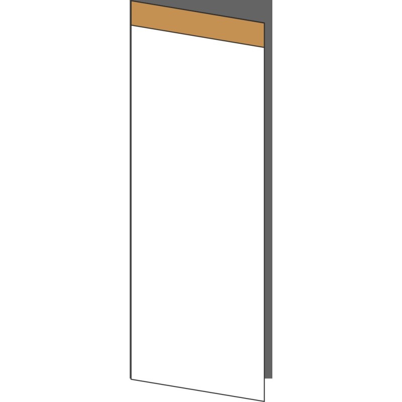 Tür 30x80 links, für Unterschränke oder Hochschränke (Griff Oben), OAK