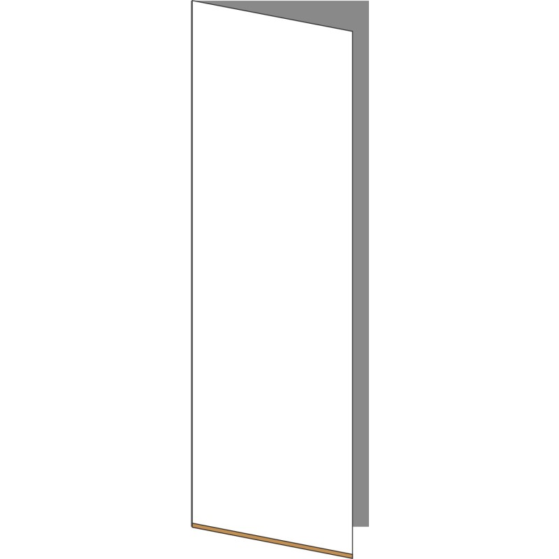 Tür 40x120 links, für Oberschränke oder Hochschränke (Griff Unten), OAK