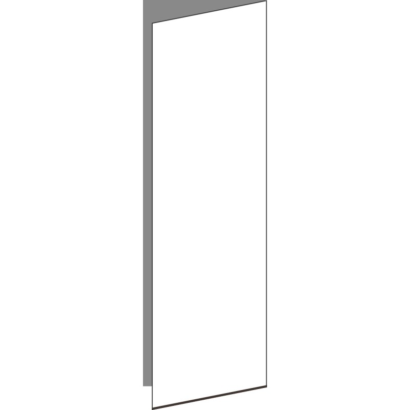 Tür 30x100 rechts, für Oberschränke oder Hochschränke (Griff Unten), WALNUT