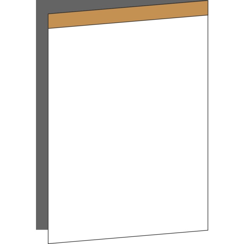 Tür 60x80 rechts, für Unterschränke oder Hochschränke (Griff Oben), OAK