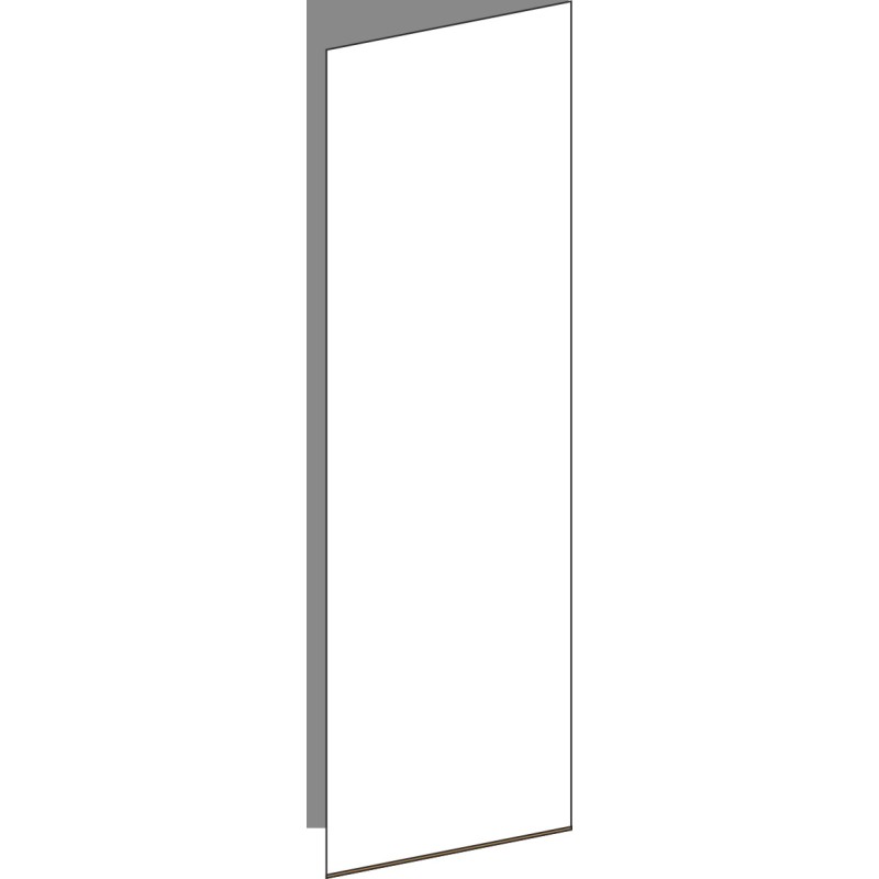 Tür 30x100 rechts, für Oberschränke oder Hochschränke (Griff Unten), OAK