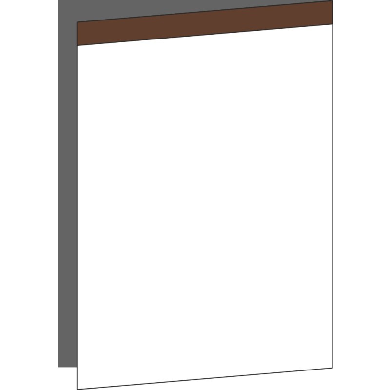 Tür 60x80 rechts, für Unterschränke oder Hochschränke (Griff Oben), WALNUT