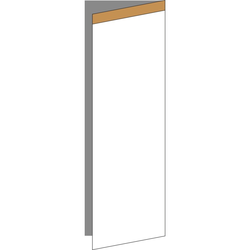 Tür 40x120 rechts, für Unterschränke oder Hochschränke (Griff Oben), OAK