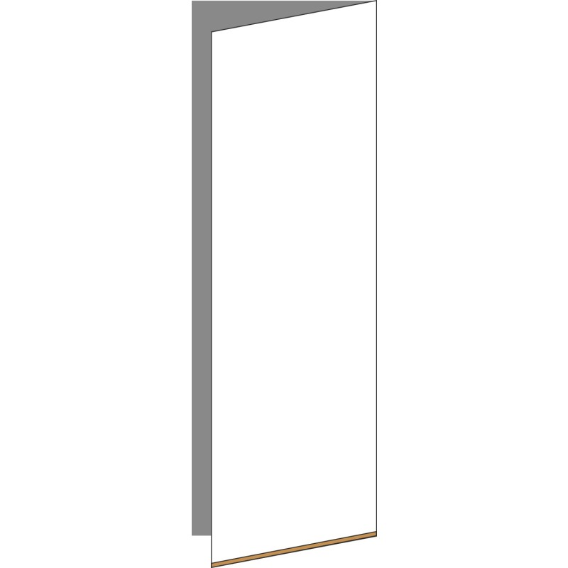 Tür 40x120 rechts, für Oberschränke oder Hochschränke (Griff Unten), OAK