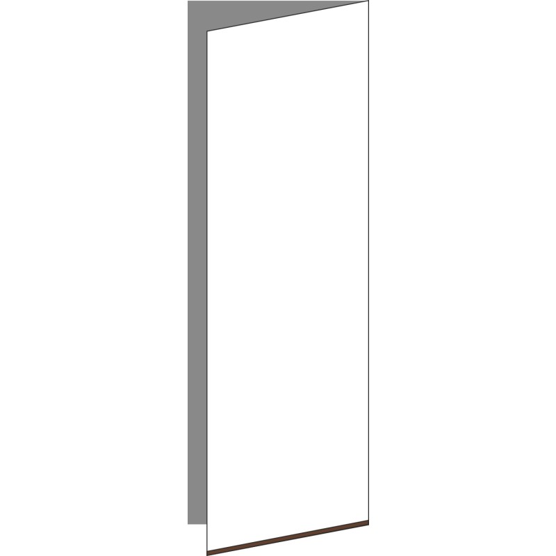 Tür 40x120 rechts, für Oberschränke oder Hochschränke (Griff Unten), WALNUT