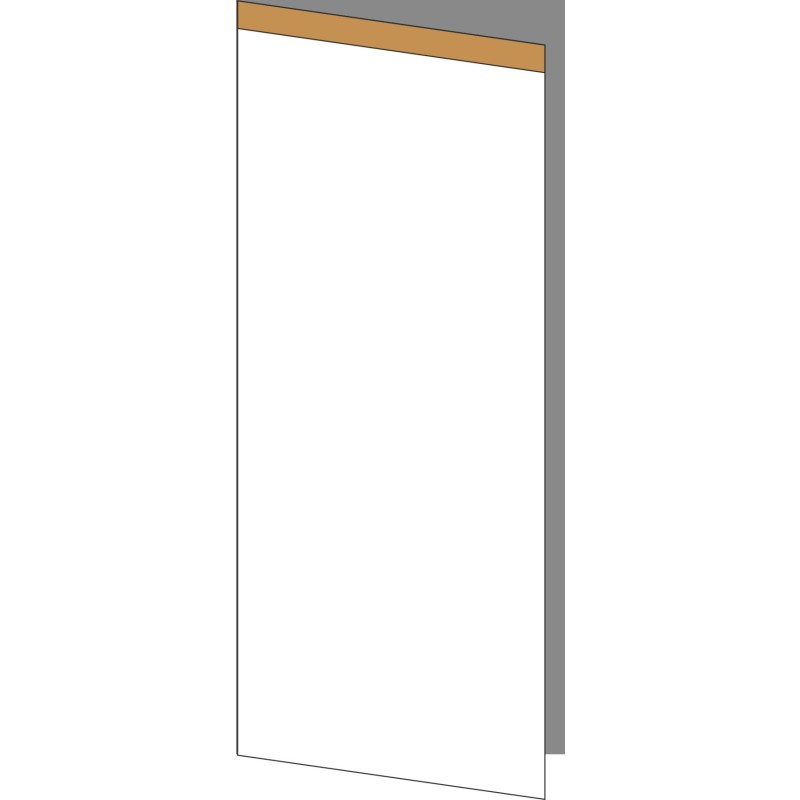 Tür 60x140 links, für Unterschränke oder Hochschränke (Griff Oben), OAK