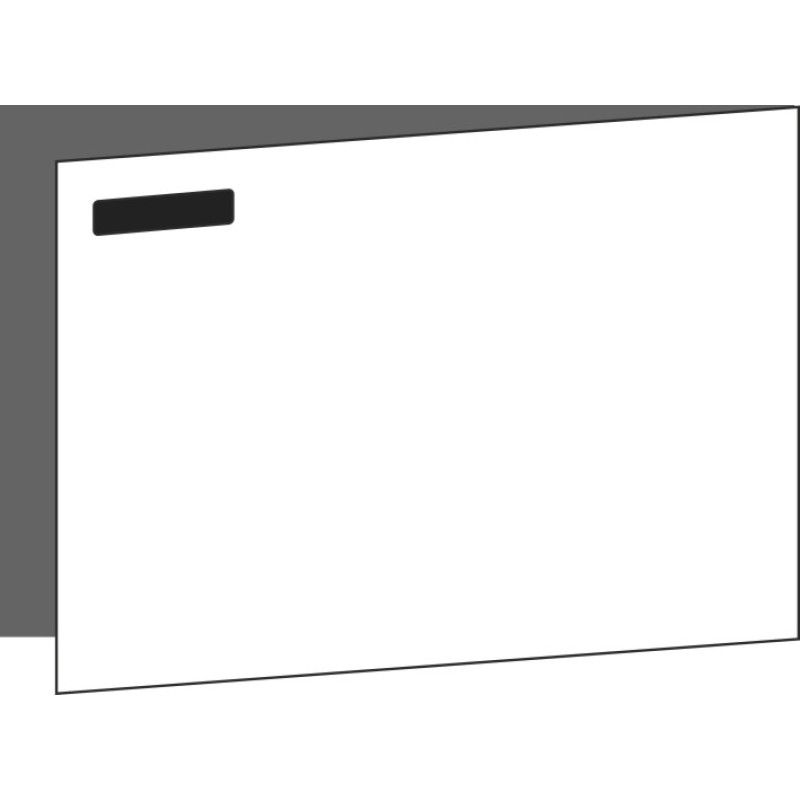 Tür 60x40 rechts, für Unterschränke oder Hochschränke (Griff Oben), ONE NERO INGO