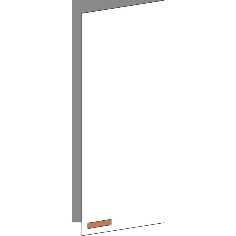 Tür 40x100 rechts, für Oberschränke oder Hochschränke (Griff Unten), ONE COPPER