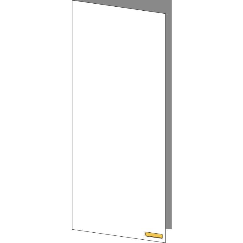 Tür 60x140 links, für Oberschränke oder Hochschränke (Griff Unten), ONE BRASS