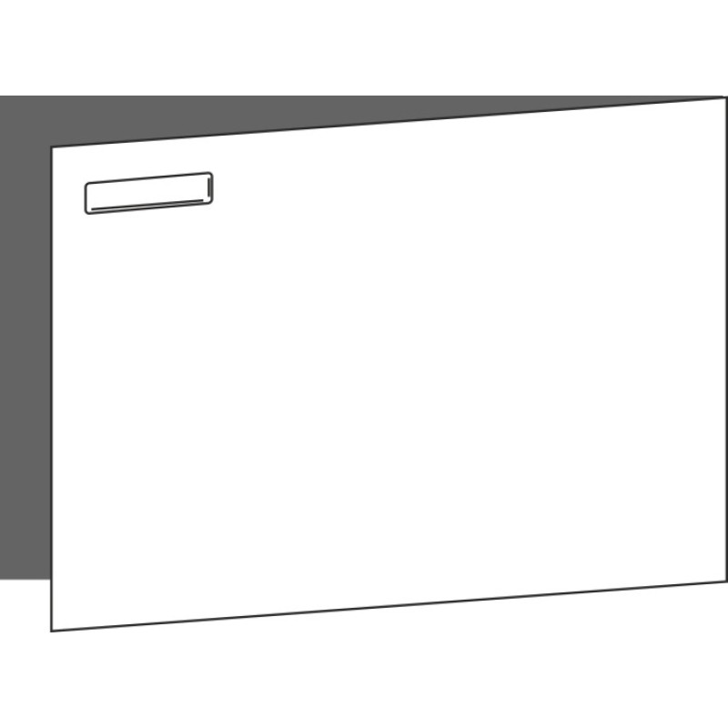 Tür 60x40 rechts, für Unterschränke oder Hochschränke (Griff Oben), ONE MONO