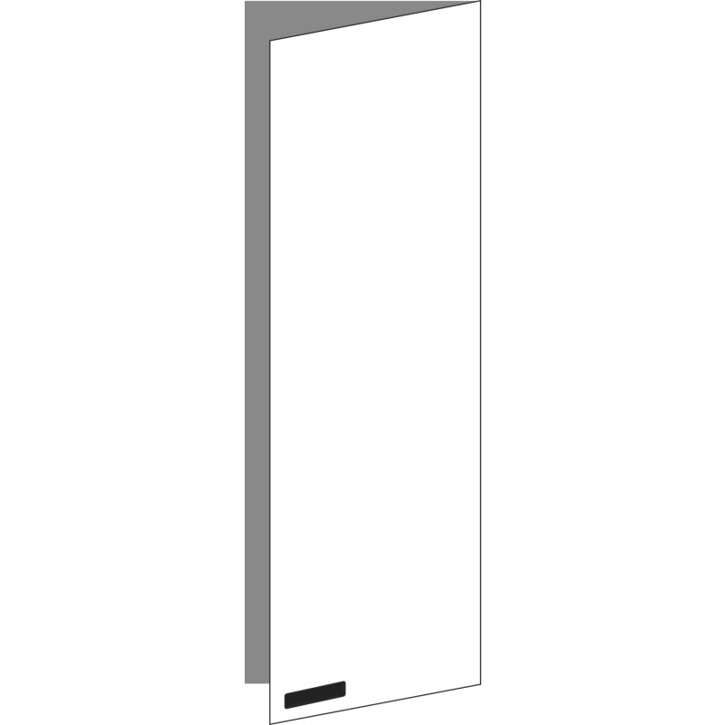 Tür 40x120 rechts, für Oberschränke oder Hochschränke (Griff Unten), ONE NERO INGO