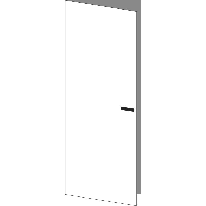 Tür 60x200 links, für Oberschränke oder Hochschränke (Griff Unten), ONE NERO INGO