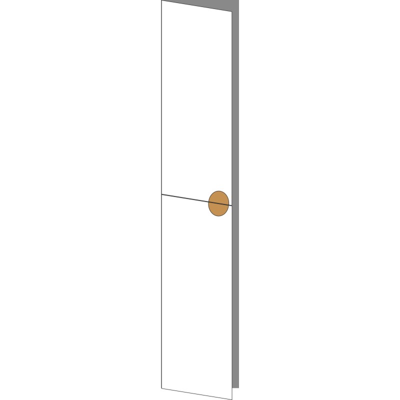 Tür 40x96 links, Frontpaar (2 Türen), ROUND_UP_OAK (2 stueck)