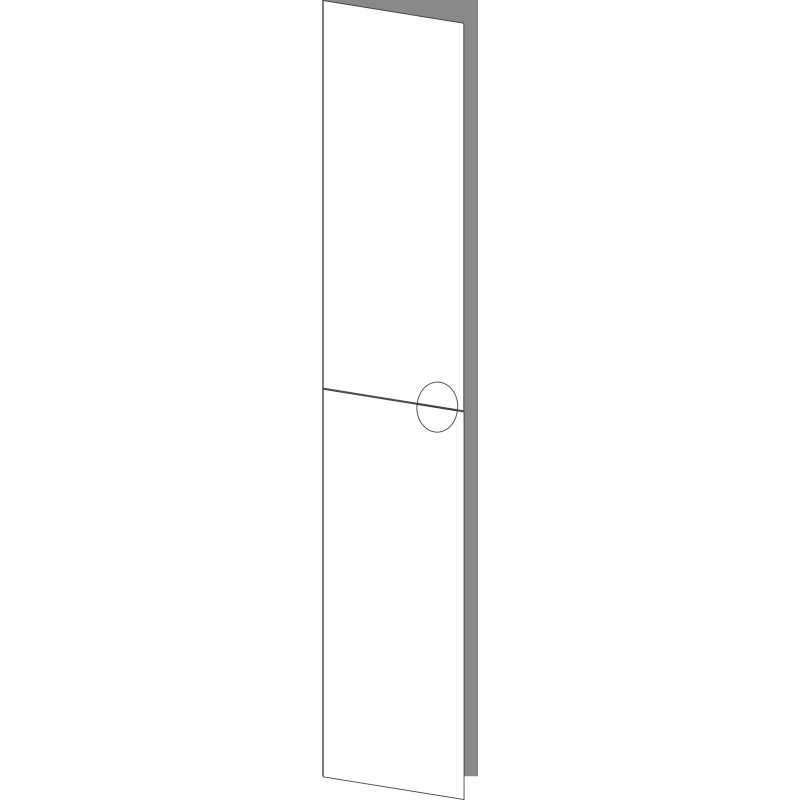 Tür 40x96 links, Frontpaar (2 Türen), ROUND_UP_BASIC (2 stueck)