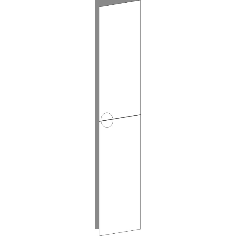 Tür 40x96 rechts, Frontpaar (2 Türen), ROUND_UP_BASIC (2 stueck)