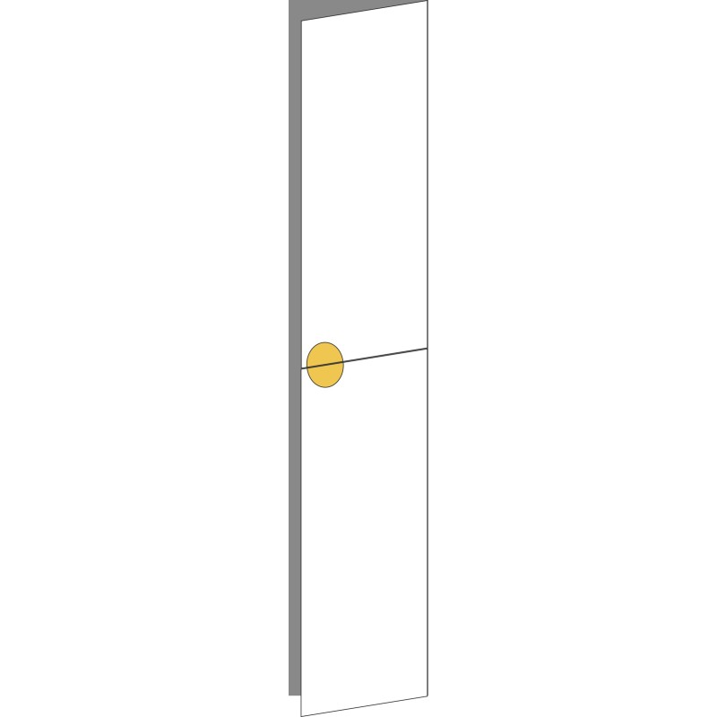 Tür 40x96 rechts, Frontpaar (2 Türen), ROUND_UP_BRASS (2 stueck)