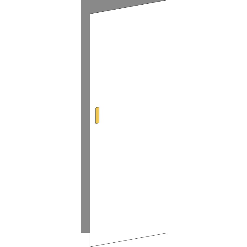 Tür 60x180 rechts, Griff Unten, ONE GOLD