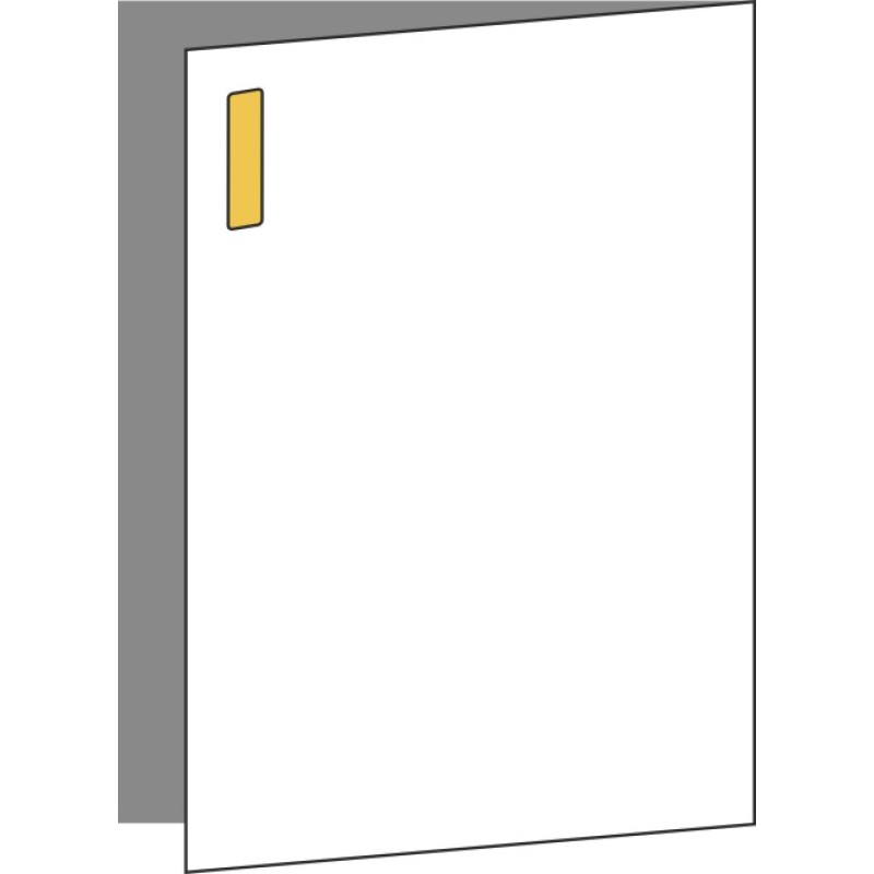 Tür 40x60 rechts, Griff Oben, ONE GOLD