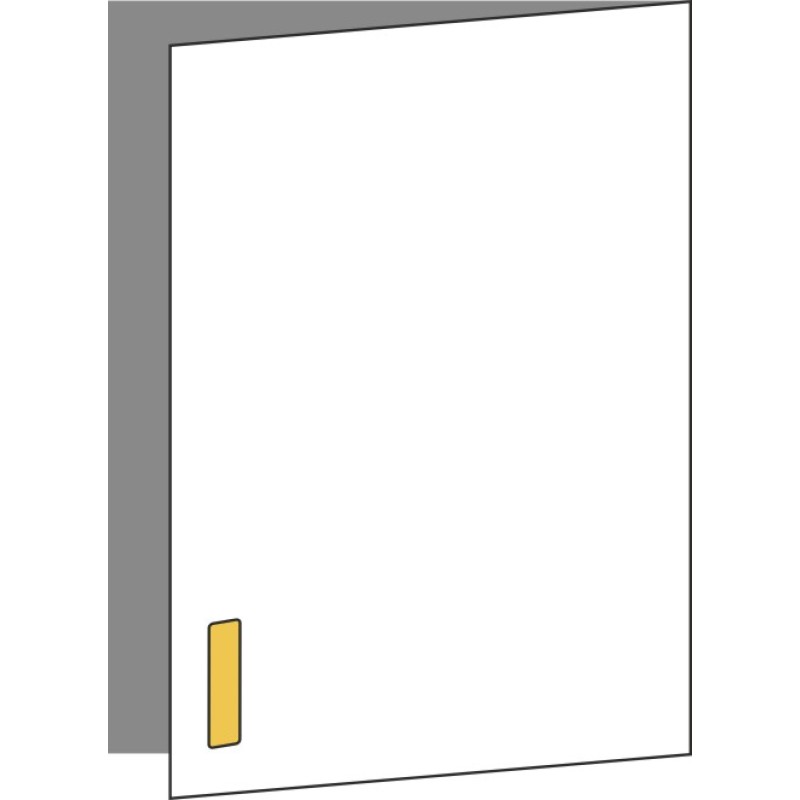 Tür 40x60 rechts, Griff Unten, ONE GOLD