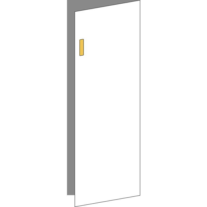 Tür 40x120 rechts, Griff Oben, ONE GOLD