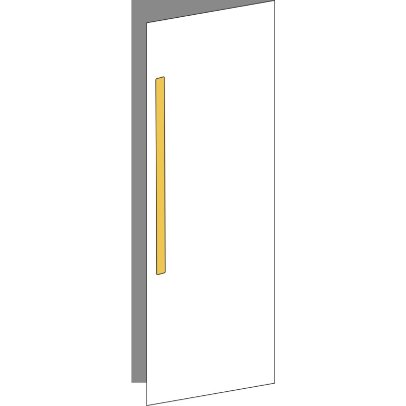 Tür 40x120 rechts, Griff Oben, ONE_LINE GOLD