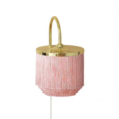 WARM NORDIC_Fringe Wall LAMP_PALE PINK